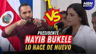 Nayib Bukele Deja Callada a Periodista de Oposición en Plena Conferencia de Prensa [upl. by Yeliab]