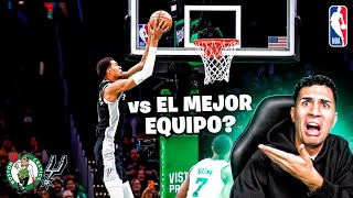 ¡WEMBY VOLANDO 27p vs EL MEJOR EQUIPO DE LA NBA  CELTICS vs SPURS 181 [upl. by Patin]