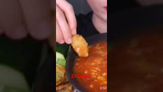 Crispy bread eating asmr 2x speed mukbang frypg [upl. by Sateia]