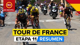 Tour de Francia 2022  Resumen Etapa 11 [upl. by Novyat853]