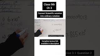 Scientific notation to Ordinary notation class 9th [upl. by Sears284]