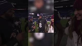 Mark Ingram interviewed Lamar Jackson himself 😅 shorts [upl. by Carlstrom]