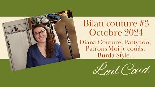 Bilan couture 3  Automne 2024 [upl. by Asilana]