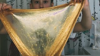 DIY Gold Metallic Slime amp Winner Announcement [upl. by Gibbeon988]