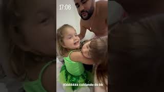 🌺🥰MOMENTO FOFISSIMO DA FLOFLO PEGANDO A TÓTA NO COLO mariaflor virginia [upl. by Mimajneb]