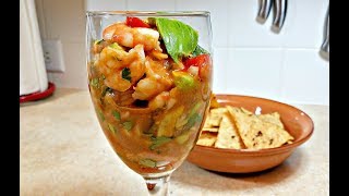 Mexican Shrimp Cocktail Recipe [upl. by Hctub]