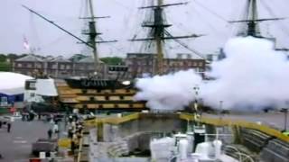 worlds best cannon fire video by worlds oldest warship victory [upl. by Asilaj22]