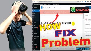 Publishing failed the response is not a valid json response wordpress error  Wordpress Post Error [upl. by Orten728]