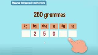 Mesurer les masses  les conversions  CM1 [upl. by Aliakam]