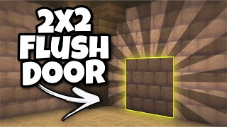 EASY 2x2 Flush Piston Door In Minecraft Bedrock 120 PS4 PS5 Xbox Windows 10 MCPE Switch [upl. by Liagabba]