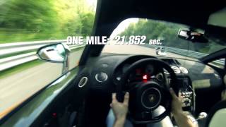 Lamborghini Gallardo 42670 kmh 1mile [upl. by Etnoled]