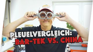 Pleuelvergleich BARTEK vs China  BARTEK® Motorsport [upl. by Nossyla626]