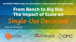 From Bench To Big Bio The Impact Of Scale On Single Use Decisions [upl. by Samp]