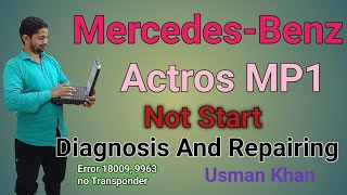 Mercedes Benz Actors Trucks Not start Problem of Wiring  Testing Wiring And wirind Xentry DAs [upl. by Aamsa187]