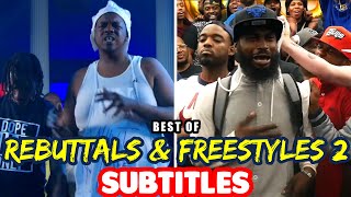 Best Rebuttals And Freestyles In Battle Rap PART 2 SUBTITLES  Masked Inasense [upl. by Anagrom]