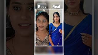 Gunde Ninda Gudigantalu serial Reel🆚Real actors music song [upl. by Cami465]