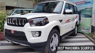 2017 Mahindra Scorpio S11 First Look  Premium Pearl White  Exterior amp Interior  AUTOBICS [upl. by Yesnyl923]