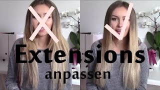 Extensions perfekt anpassen Passend schneiden und Tipps ❤️ [upl. by Shaer]