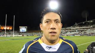 Christian Lealiifano chats to Brumbies TV after loss to Waratahs [upl. by Enirroc]