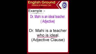 Adjective Clause admission english job [upl. by Asereht]