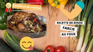 recette de dinde farcie au four à ma façon [upl. by Dnalevelc425]