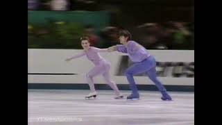 ⛸ Natalia Mishkutenok amp Artur Dmitriev  1992 Worlds FS Liszts Liebestraum [upl. by Joerg]