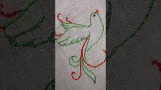 Bird Hand Embroidery Design [upl. by Attenoj438]