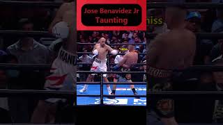 Jose Benavidez Jr taunts in boxing boxing [upl. by Pontius]