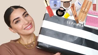 HUGE sephora haul viral makeup  skincare [upl. by Leslee]