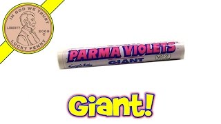 Swizzels Matlow Giant Parma Violets Sweet Candy  UK Candy amp Snack Tasting [upl. by Hewart]