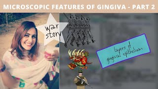 microscopic features of gingiva  storytelling part 2 [upl. by Ahsener]