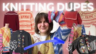 knitting designer dupes  past dupes my tips amp future plans [upl. by Wallraff]