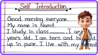 How to Introduce Myself in English Self Introduction [upl. by Ahsaf990]