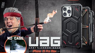 ยิงธนูไฟใส่ iPhone 15 Promax  Case UAG [upl. by Sucram]