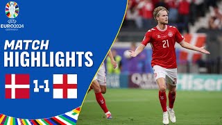 Denmark vs England  11  Highlights  Euro 2024 Highlights [upl. by Maisel966]