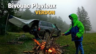 Bivouac Offroad humide dans le Verdon  4x4  Majastre  hdj100  defender [upl. by Aray]