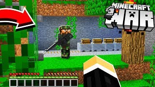 we discovered a SECRET Minecraft TUNNEL to our enemies BASE Minecraft War 9 [upl. by Zeiger]