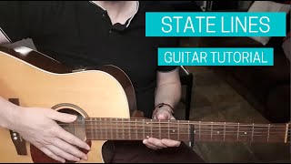 Novo Amor  State Lines Guitar Tutorial [upl. by Martijn]