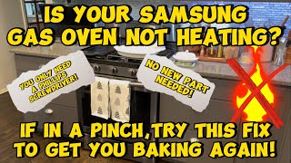 Samsung Gas Oven Not Baking Quick Fix Try This And Save The Day samsung gasoven 💪😎👍 [upl. by Giulia]