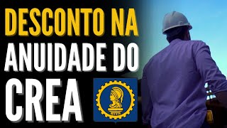 Como Conseguir 90 de DESCONTO na Anuidade do CREA [upl. by Rosita]