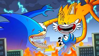 SHIN SONIC vs SHIN TAILS Cartoon Animation [upl. by Rugg]