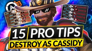 15 RAPID FIRE TIPS  TRICKS for DPS Mains  Overwatch 2 Cassidy Guide McCree [upl. by Euqininod124]