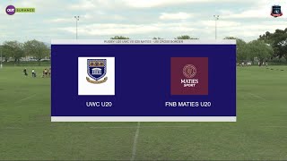 UWC vs Maties  UXI u20 cross border competition [upl. by Itsur]