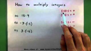 Basic Math  How to multiply integers [upl. by Emoraj]