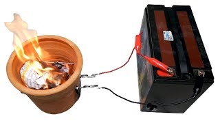 how to make  12v  dc heater  at home  heater dc 12v  12 volt battery powered heater [upl. by Akcebar668]