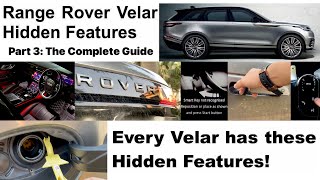 Range Rover Velar Hidden Features  Part 3 The Complete Guide [upl. by Raasch]