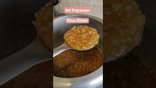 ARI PAYASAM preview SHORTS  Kerala style RICE KHEER Vishu special  Recipe link in description [upl. by Norward582]