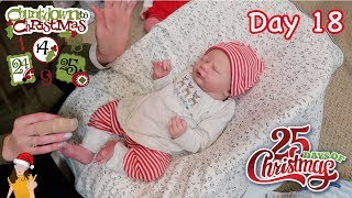 Reborn Countdown to Christmas Changing Baby Holden  Day 18  Kelli Maple [upl. by Joyce]