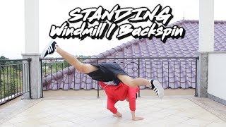 Breakdance Tutorial I How to STANDING WINDMILL  BACKSPIN [upl. by Pik577]