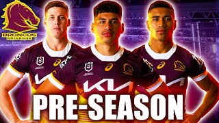 Brisbane Broncos PreSeason Official LineUp vs Wynnum Manly Seagulls  NRL 2024 [upl. by Orihakat]